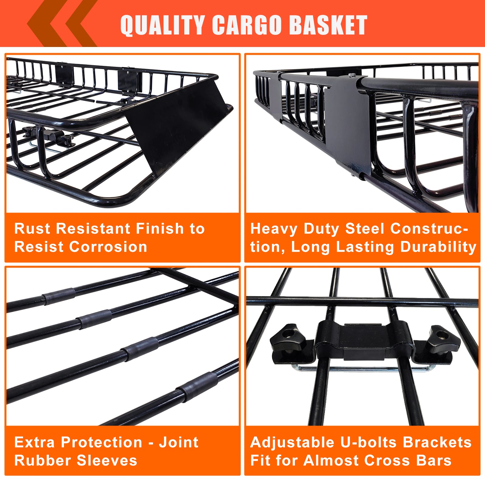 MeeFar Roof Rack Carrier Basket Universal Rooftop 65